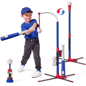 3-in-1 Baseball Set with Auto Pitching Machine